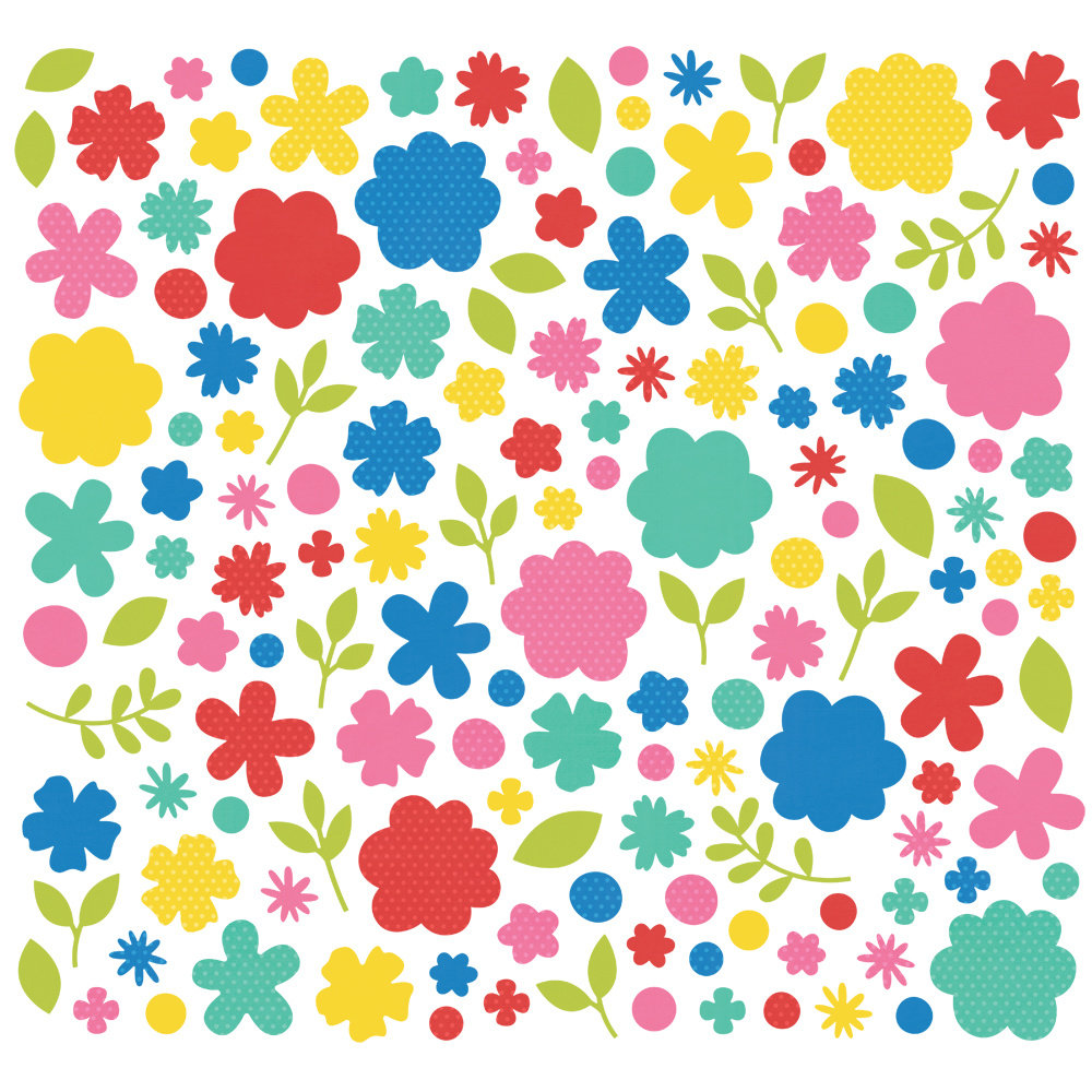 Simple Stories Color Vibe Flower Bits Summer (SIS19026) (DISCONTINUED)