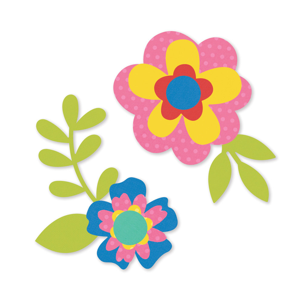 Simple Stories Color Vibe Flower Bits Summer (SIS19026) (DISCONTINUED)