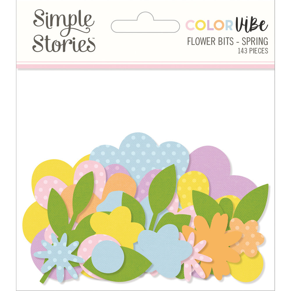 Simple Stories Color Vibe Flower Bits Spring (19021) (DISCONTINUED)