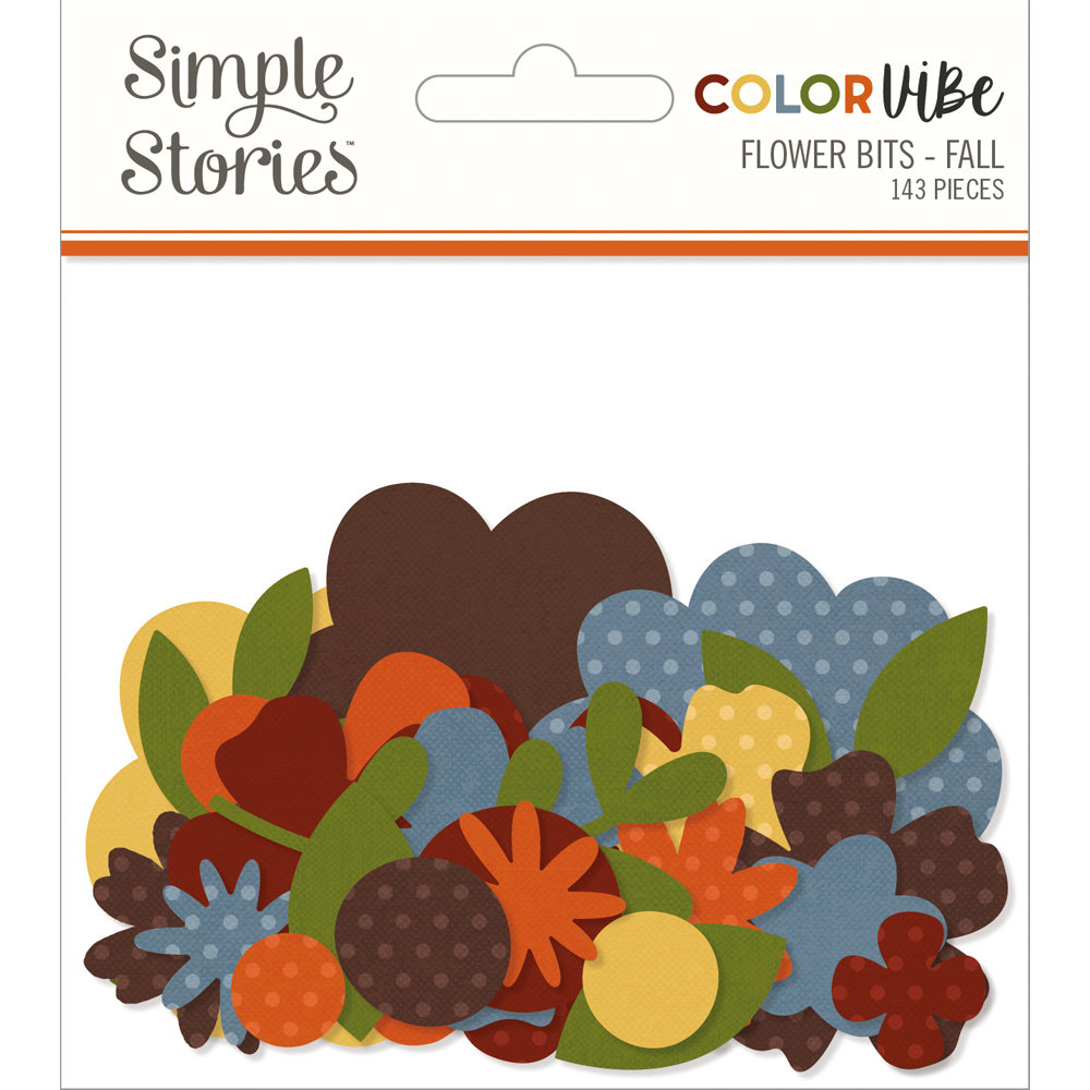 Simple Stories Color Vibe Flower Bits Fall (SIS19031) (DISCONTINUED)