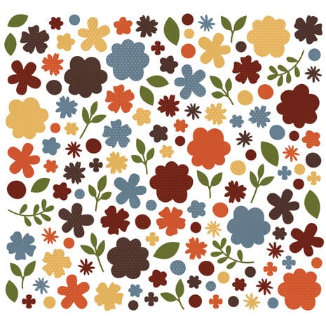 Simple Stories Color Vibe Flower Bits Fall (SIS19031) (DISCONTINUED)