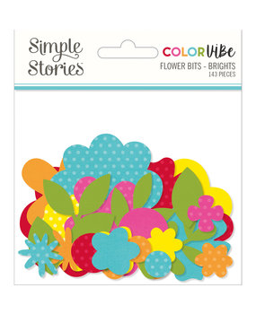 Simple Stories Color Vibe Flower Bits Brights (SIS19011) (DISCONTINUED)