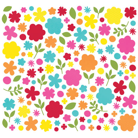 Simple Stories Color Vibe Flower Bits Brights (SIS19011) (DISCONTINUED)