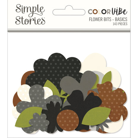 Simple Stories Color Vibe Flower Bits Basics (19001) (DISCONTINUED)
