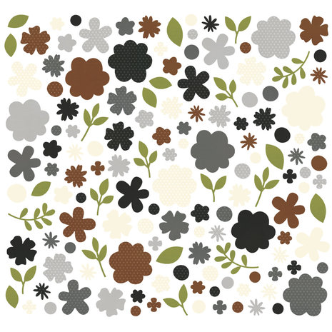 Simple Stories Color Vibe Flower Bits Basics (19001) (DISCONTINUED)