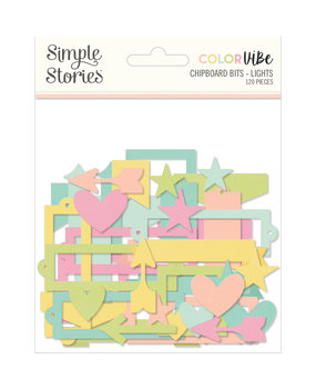 Simple Stories Color Vibe Chipboard Bits Lights (19005) (DISCONTINUED)
