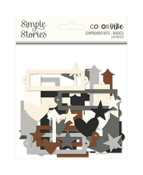 Simple Stories Color Vibe Chipboard Bits Basics (19000) (DISCONTINUED)