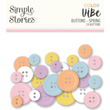 Simple Stories Color Vibe Buttons Spring (19022) (DISCONTINUED)