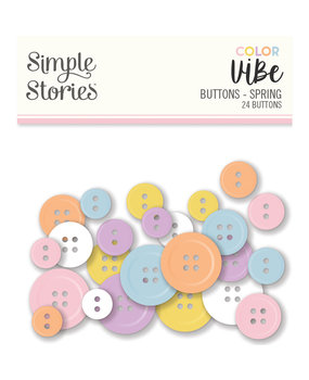 Simple Stories Color Vibe Buttons Spring (19022) (OUTLET)