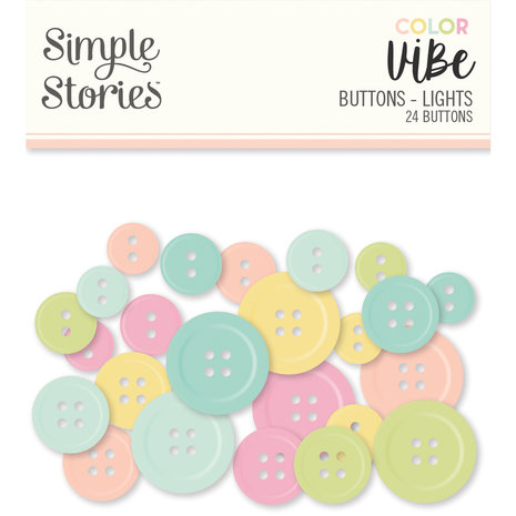 Simple Stories Color Vibe Buttons Lights (19007) (DISCONTINUED)