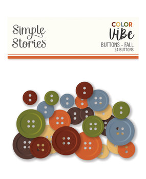 Simple Stories Color Vibe Buttons Fall (SIS19032) (OUTLET)