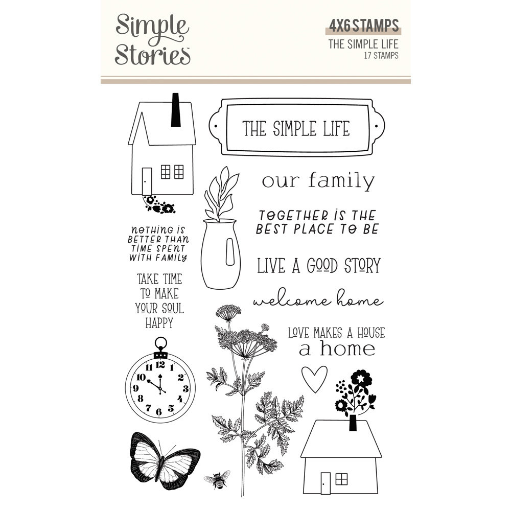 The Simple Life Clear Stamps (18815) Craftlines B.V.