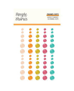 Simple Stories Harvest Market Enamel Dots (18723) (DISCONTINUED)