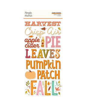 Simple Stories Harvest Market Foam Stickers (18721) (DISCONTINUED)