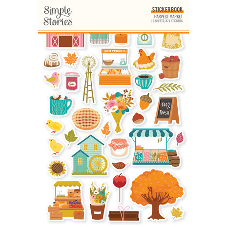 Simple Stories Harvest Market Sticker Book (18719) (DISCONTINUED)
