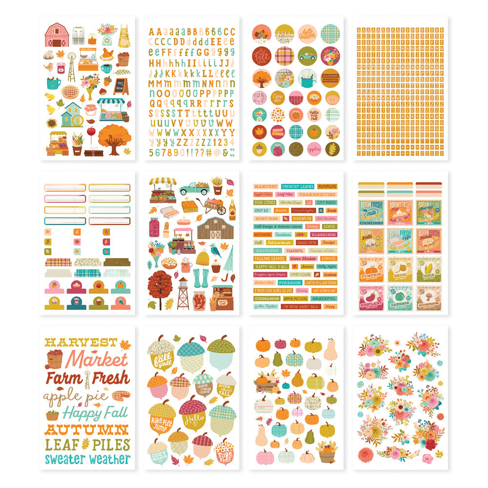 Simple Stories Harvest Market Sticker Book (18719) (OUTLET)