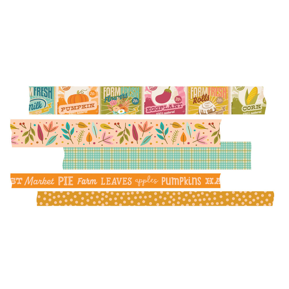 Simple Stories Harvest Market Washi Tape (18724) (DISCONTINUED)