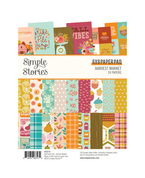 Simple Stories Harvest Market 6x8 Inch Paper Pad (18714) (DISCONTINUED)