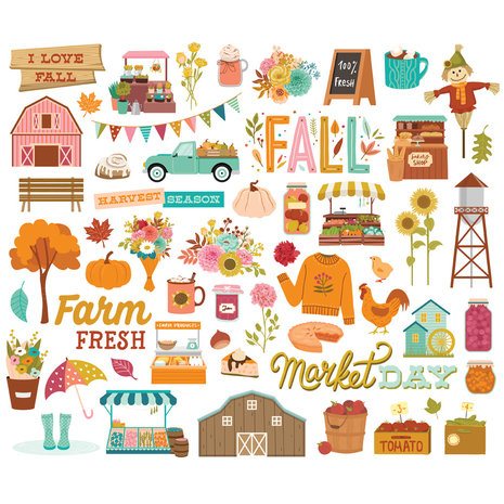 Simple Stories Harvest Market Bits & Pieces (18717) (OUTLET)