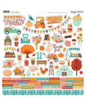 Simple Stories Harvest Market Cardstock Stickers (18701) (DISCONTINUED)
