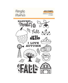 Simple Stories Harvest Market Clear Stamps (18715) (DISCONTINUED)