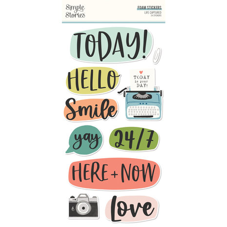 Simple Stories Life Captured Foam Stickers (18923) (DISCONTINUED)