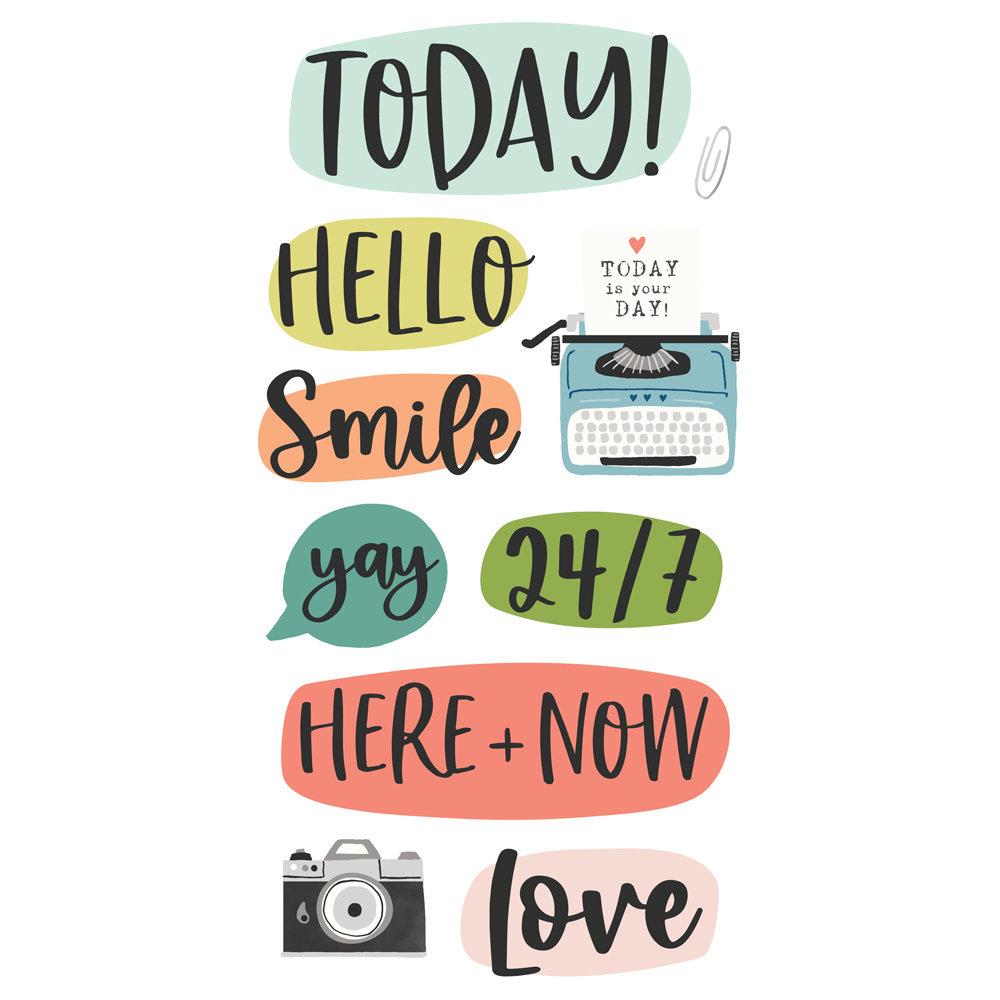 Simple Stories Life Captured Foam Stickers (18923) (DISCONTINUED)