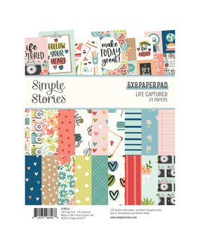 Simple Stories Life Captured 6x8 Inch Paper Pad (18914) (DISCONTINUED)