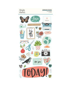 Simple Stories Life Captured Chipboard Stickers (18917) (DISCONTINUED)