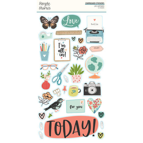 Simple Stories Life Captured Chipboard Stickers (18917) (DISCONTINUED)