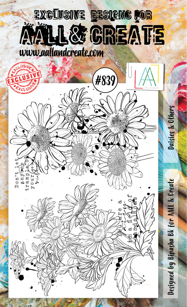 Aall and Create Stamp Set A6 Daisies & Others (AALL-TP-839) (DISCONTINUED) Aall and Create Stamp Set A6 Daisies & Others (AALL-TP-839) (DISCONTINUED)