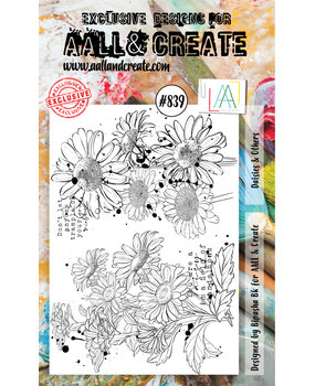 Aall and Create Stamp Set A6 Daisies & Others (AALL-TP-839) (DISCONTINUED)
