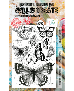 Aall and Create Stamp Set A6 Fluttering Friends (AALL-TP-799) (DISCONTINUED)