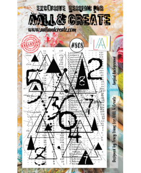 Aall and Create Stamp Set A6 Angled Background (AALL-TP-808) (DISCONTINUED)