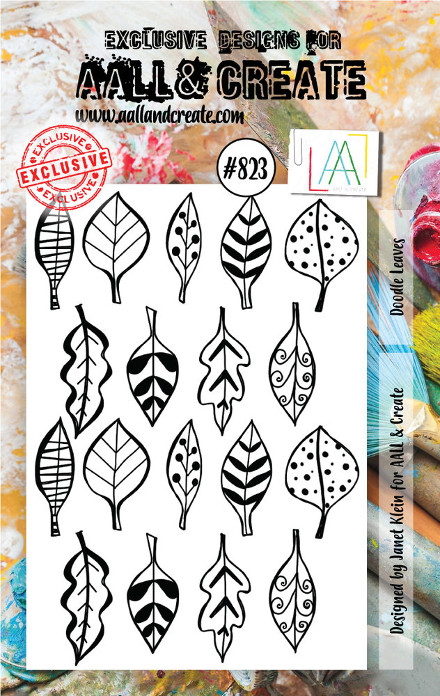 Aall and Create Stamp Set A7 Doodle Leaves (AALL-TP-823) (DISCONTINUED) Aall and Create Stamp Set A7 Doodle Leaves (AALL-TP-823) (DISCONTINUED)