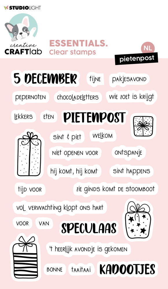 Creative Craftlab Essentials Clear Stamps Pietenpost NL (CCL-ES-STAMP321) (OUTLET) Creative Craftlab Essentials Clear Stamps Pietenpost NL (CCL-ES-STAMP321) (OUTLET)