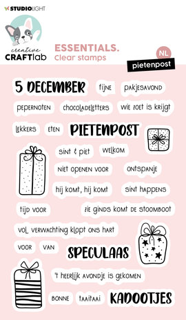 Creative Craftlab Essentials Clear Stamps Pietenpost NL (CCL-ES-STAMP321) (OUTLET) Creative Craftlab Essentials Clear Stamps Pietenpost NL (CCL-ES-STAMP321) (OUTLET)