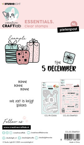 Creative Craftlab Essentials Clear Stamps Pietenpost NL (CCL-ES-STAMP321) (OUTLET) Creative Craftlab Essentials Clear Stamps Pietenpost NL (CCL-ES-STAMP321) (OUTLET)