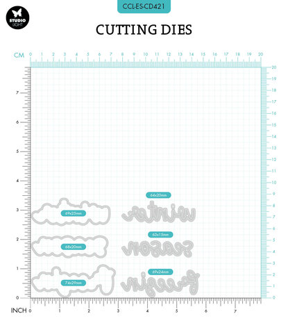 Creative Craftlab Essentials Cutting Dies Winter Wordz EN (CCL-ES-CD421) (OUTLET) Creative Craftlab Essentials Cutting Dies Winter Wordz EN (CCL-ES-CD421) (OUTLET)
