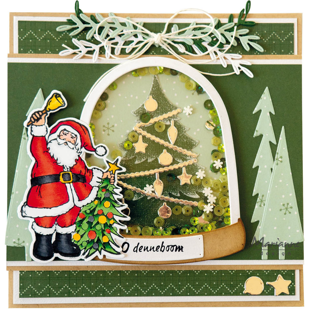 Marianne Design Stamp & Die Hetty's Santa (HT1669) (DISCONTINUED)