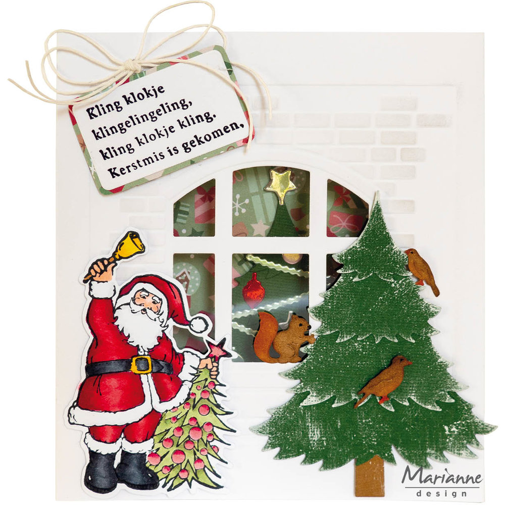 Marianne Design Stamp & Die Hetty's Santa (HT1669) (DISCONTINUED)