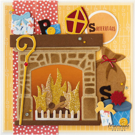 Marianne Design Craftables by Marleen Fire Place (CR1612) (DISCONTINUED)