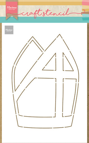 Marianne Design Craft Stencil A5 Mijter (PS8136) (DISCONTINUED)
