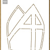 Marianne Design Craft Stencil A5 Mijter (PS8136) (DISCONTINUED) Marianne Design Craft Stencil A5 Mijter (PS8136) (DISCONTINUED)