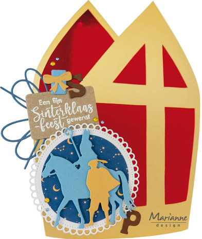 Marianne Design Craft Stencil A5 Mijter (PS8136) (DISCONTINUED)