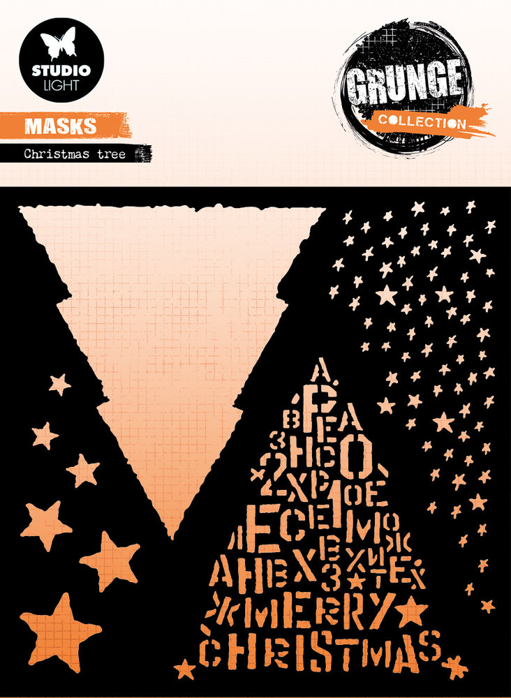 Studio Light Christmas Tree Grunge Mask (SL-GR-MASK156) (OUTLET) Studio Light Christmas Tree Grunge Mask (SL-GR-MASK156) (OUTLET)