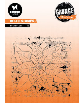 Studio Light Poinsettia Grunge Stamps (SL-GR-STAMP319) (OUTLET)