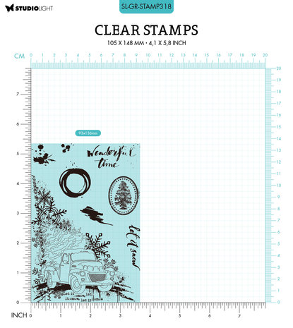 Studio Light Winter Truck Grunge Stamps (SL-GR-STAMP318) (OUTLET) Studio Light Winter Truck Grunge Stamps (SL-GR-STAMP318) (OUTLET)