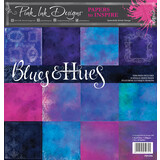 Pink Ink Designs Blues & Hues 12x12 Inch Paper Pack (PIPAP06) (OUTLET)