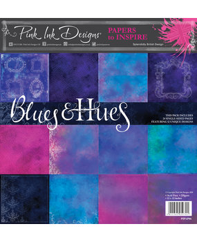 Pink Ink Designs Blues & Hues 12x12 Inch Paper Pack (PIPAP06) (OUTLET)
